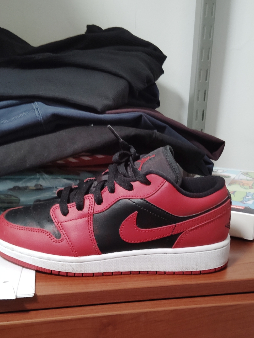 Nike Dope  Michael Jordan Red and Black Low-Top Sneaker Dunks / Retro / Flights